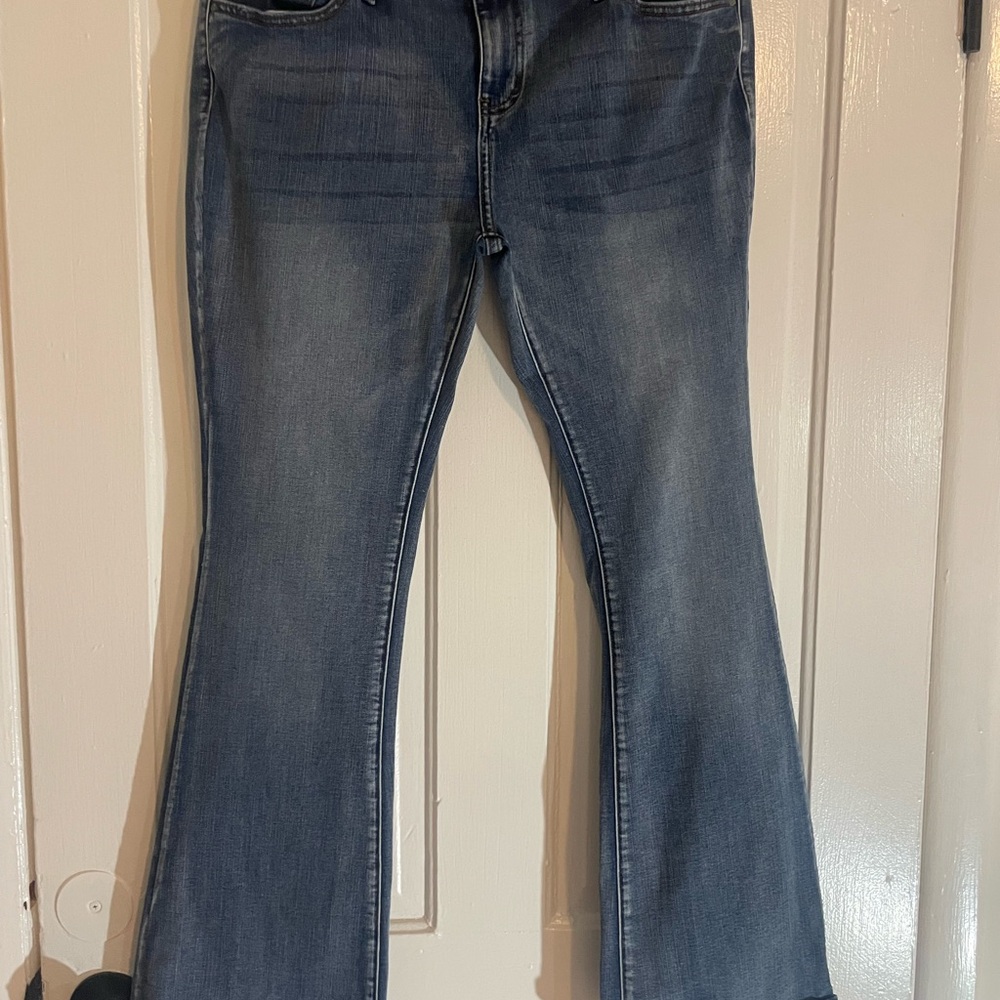 Stylish Blue Flare Women's Jeans